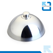 Popular Chinese Stainless Steel Food Cover & Metal Dish Cover with Silver Dome